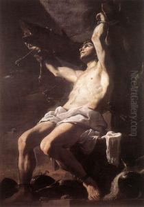 St. Sebastian (San Sebastiano) 1660 by Mattia Preti