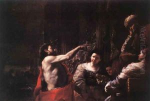 St John the Baptist before Herod c. 1665 by Mattia Preti
