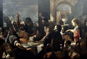 The Banquet Of Baldassare by Mattia Preti