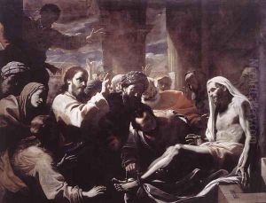 The Raising of Lazarus 1650s by Mattia Preti