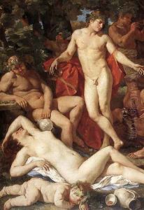 Midas and Bacchus (detail) 1629-30 by Nicolas Poussin