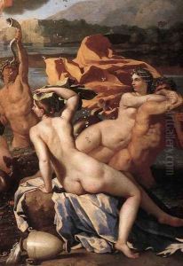 The Triumph of Neptune (detail-2) 1634 by Nicolas Poussin