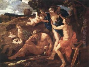 Apollo and Daphne 1625 by Nicolas Poussin