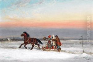 Winter Traverse by Cornelius David Krieghoff