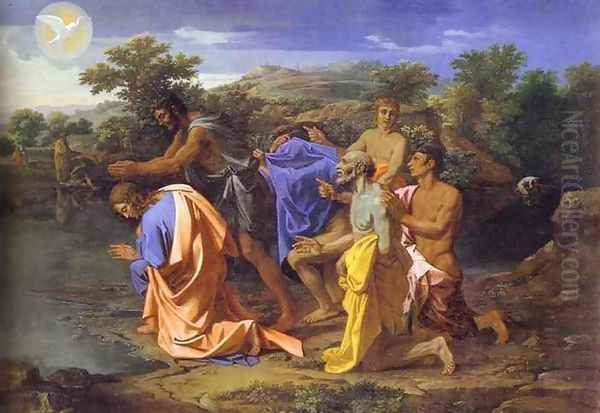 The Baptism of Christ. 1650s. Oil on canvas. Philadelphia Museum of Art, Philadelphia, PA, USA. - view 1