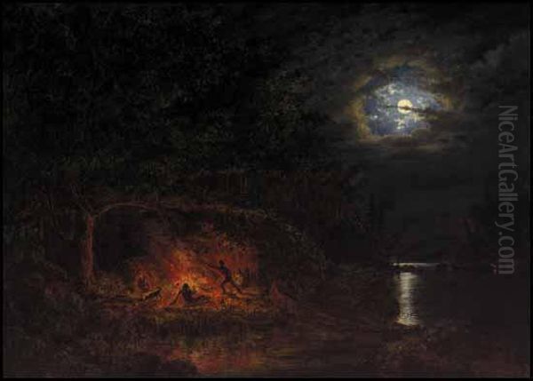 In Camp At Night - view 1