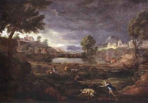Strormy Landscape with Pyramus and Thisbe 1651
