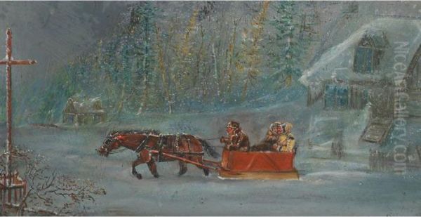 Sleighing Scene - view 1