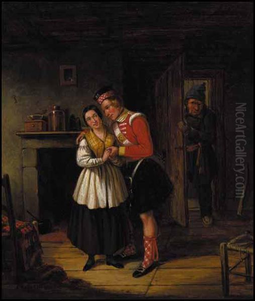 Officer Courting Girl - view 1