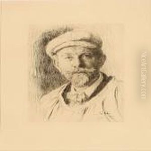 The Artist's Self-portrait by Peder Severin Kroyer