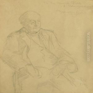 Portrait Of The Actor Phister by Peder Severin Kroyer