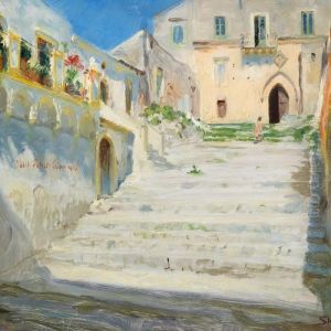 The Stairs To Palazzo Ciampoli In Taormina, Sicily