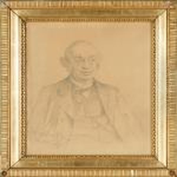 An Elderly Gentleman In A Suit Portrayed En Face - view 1