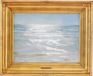Solglitter Over Havet Vid Skagens Strand by Peder Severin Kroyer