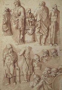 Various figures, studies from Trajans Column