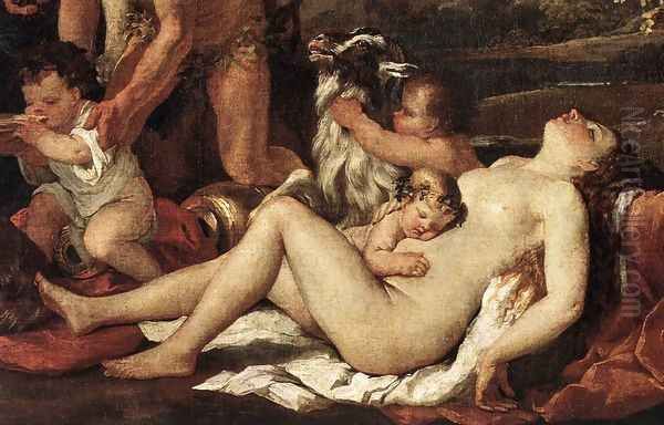 The Nurture of Bacchus (detail) 1630-35 - view 1