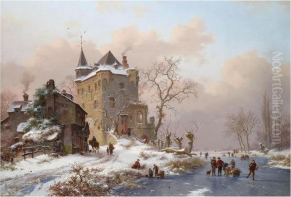 Winter Scene Near Delft - view 1
