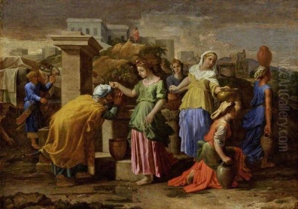 Eliezer and Rebecca at the Well, c.1660-65 - view 1