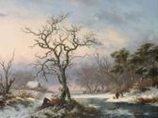Faggot Gatherers In A Winter Landscape - view 1