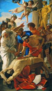 The Martyrdom of St Erasmus 1628 by Nicolas Poussin