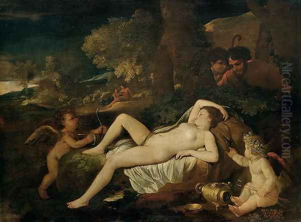 Reclining Venus with Cupid - view 1