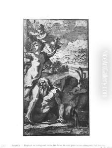 Daphne and Peneus 2 by Nicolas Poussin