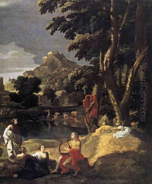 Landscape with Orpheus and Euridice (detail) 1648 - view 1