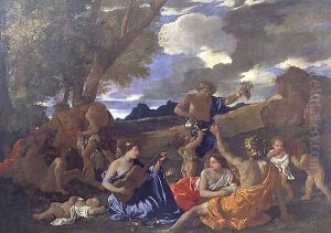 Bacchanalian Scene by Nicolas Poussin
