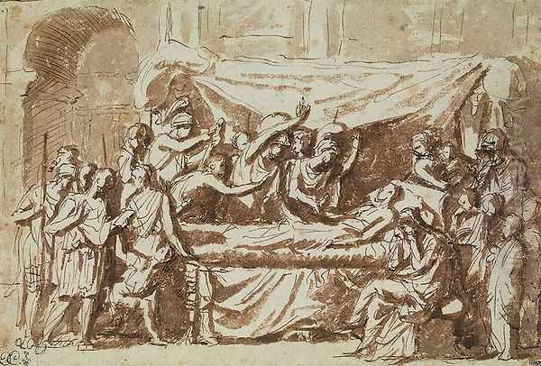 The Death of Germanicus 15BC-19AD c.1630 - view 1