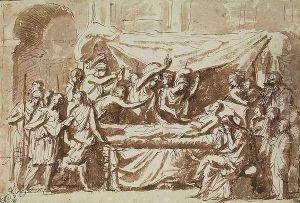 The Death of Germanicus 15BC-19AD c.1630 by Nicolas Poussin