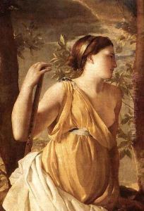 The Inspiration of the Poet (detail) c. 1630 by Nicolas Poussin