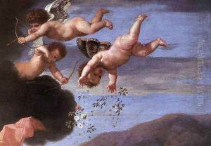 The Triumph of Neptune (detail-3) 1634 by Nicolas Poussin