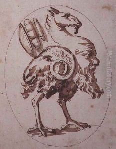 Fantastical Animal by Nicolas Poussin