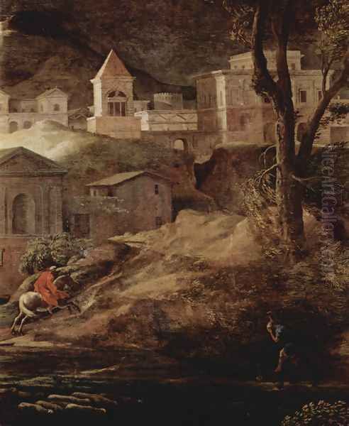 Landscape with Pyramos and Thisbe, detail (2) - view 1