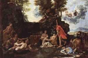 The birth of Baccus by Nicolas Poussin