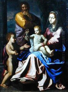 The Holy Family with the Infant St. John, 1660 by Nicolas Poussin