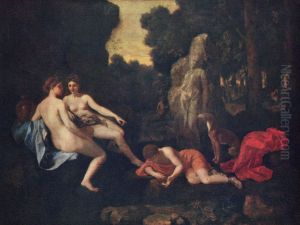 Narcissus and Echo by Nicolas Poussin