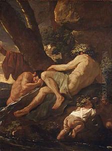 Midas Washing at the Source of the Pactolus 1624 by Nicolas Poussin