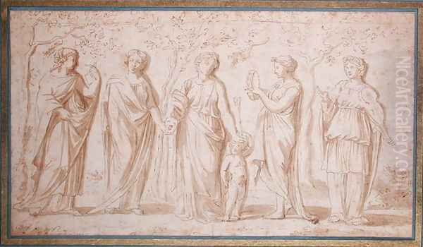 Five Standing Muses - view 1