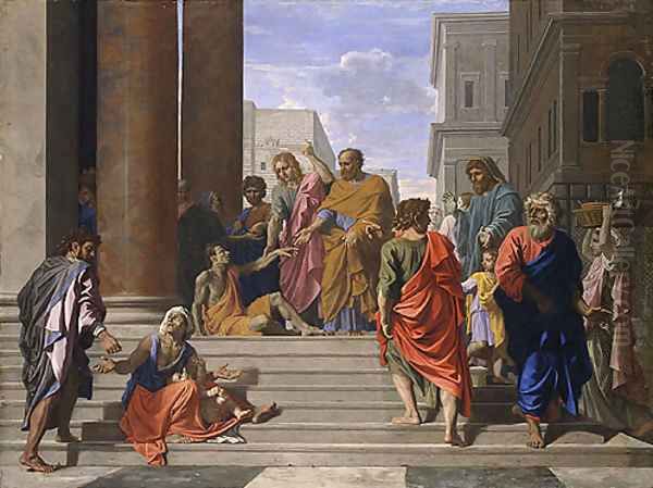 Saints Peter and John Healing the Lame Man 1655 - view 1