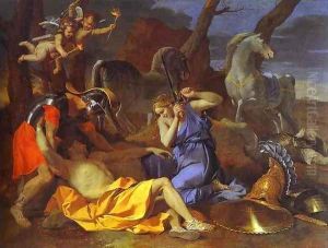 Tancrede and Erminia. 1634. by Nicolas Poussin
