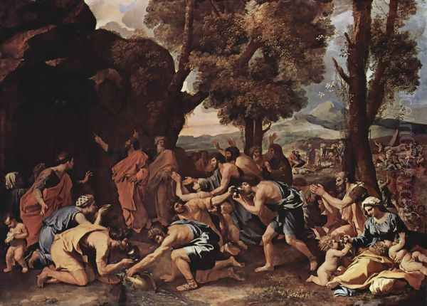 Moses proposes water from the rocks 2 - view 1