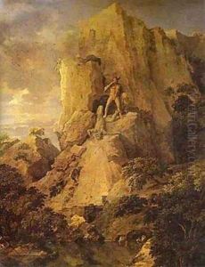 Landscape With Hercules And Cacus Detail 1658-1659 by Nicolas Poussin