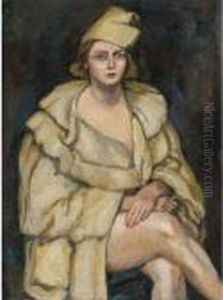 Lady In Robe (the Performer) by Walt Kuhn