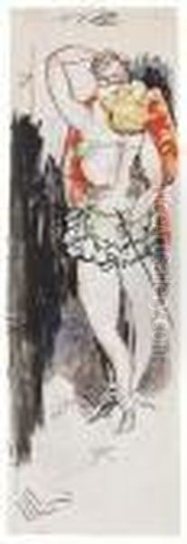 Circus Ringleader And A Female Acrobat - view 1