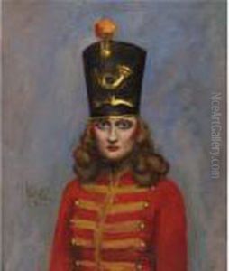 Woman In A Majorette Costume by Walt Kuhn