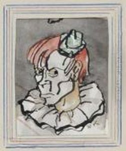 Clown With Green Hat--pat by Walt Kuhn