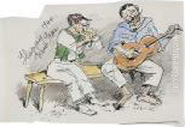 Two Men Singing - view 1