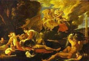 Renaud And Armide 1625-26 by Nicolas Poussin