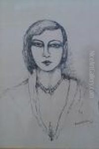 Portrait Of A Lady With Necklace Portrait Of A Lady With Necklace